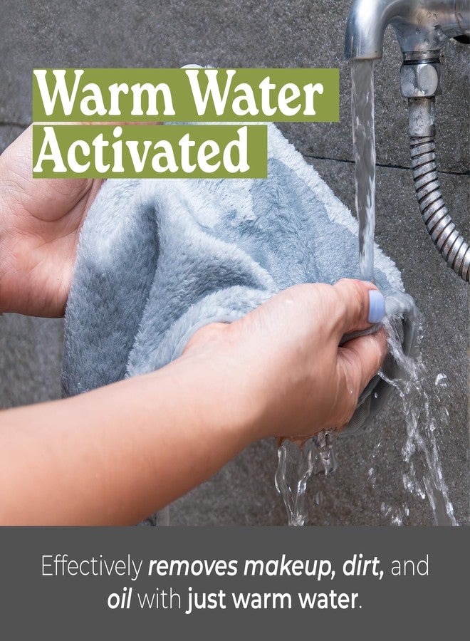 تري تو تيوب مناشف إزالة المكياج القابلة لإعادة الاستخدام من تري تو توب للوجه - رمادية اللون، مصنوعة من ألياف دقيقة قابلة للغسل، لتنظيف لطيف، منشفة للاستخدام اليومي، مناشف للوجه لجميع أنواع البشرة - Image 4